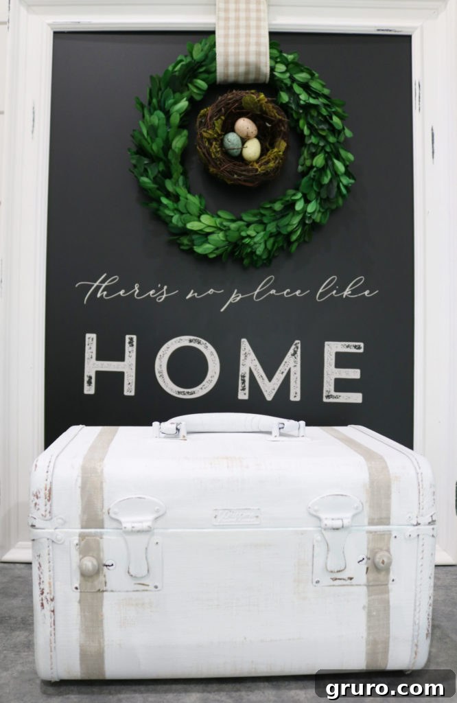 Vintage Train Case Makeover Train case makeover with paint, repurposed and refreshed for modern home decor