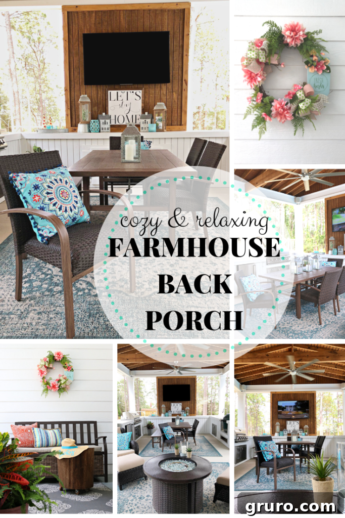 farmhouse back porch decor ideas inspiration