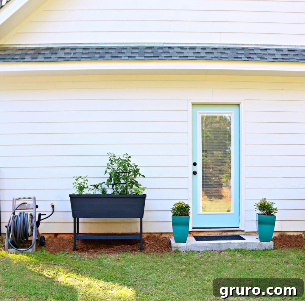 Small Space Gardens 4 Elevated container garden idea for comfortable gardening
