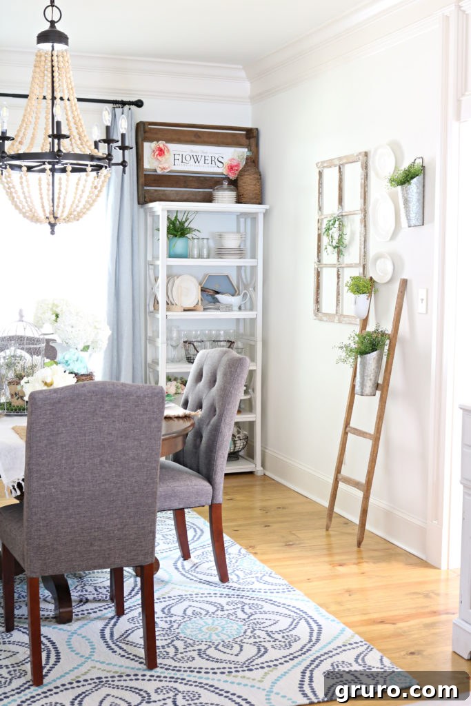 Curated Dining Room Shelving 3 Chairs refresh dining room plus creative open shelving, highlighting a bright and functional space.