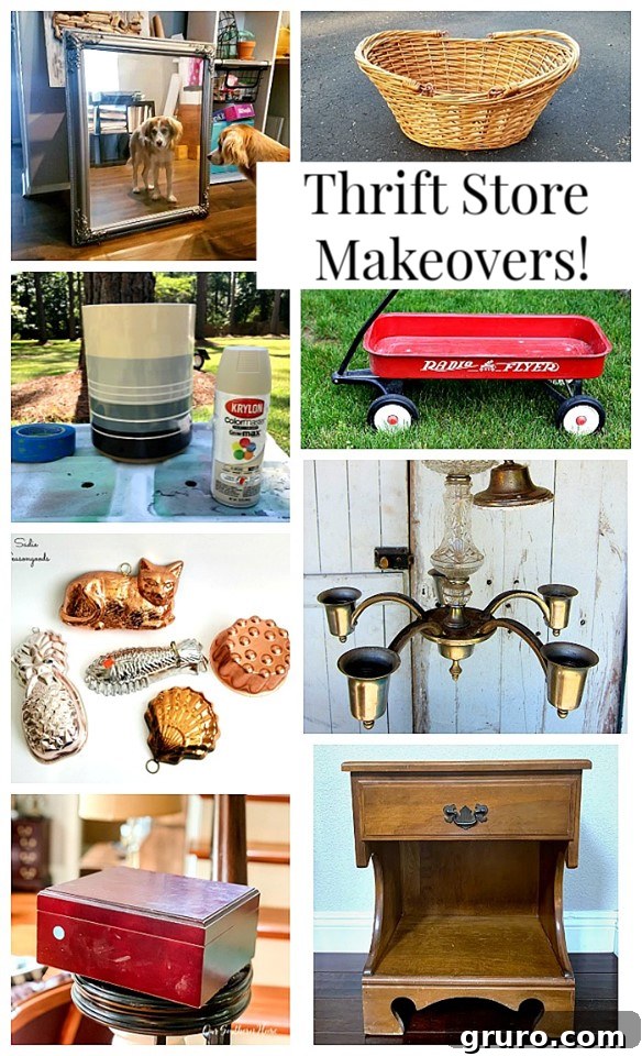 Rustic Crock Transformation 7 Collection of DIY thrift store ideas including the antique crock