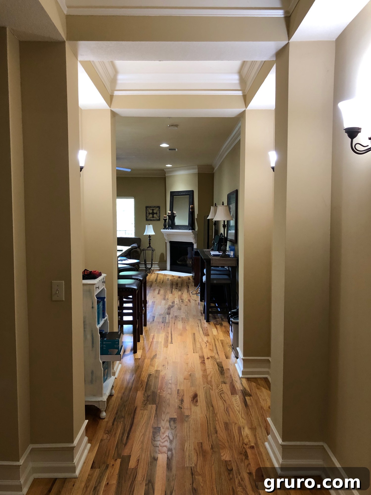Our Lake Martin Oasis 5 Hallway before renovation at Lake Martin condo