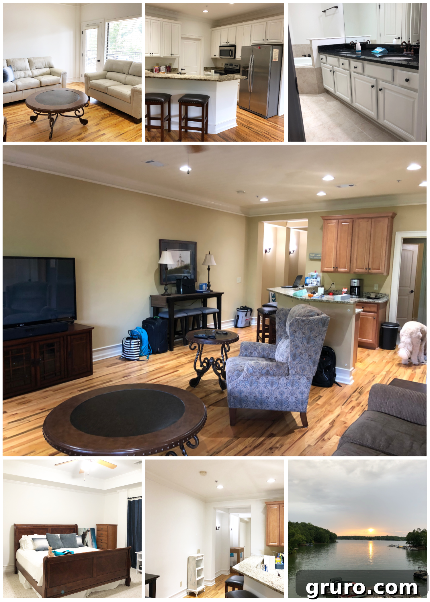 Our Lake Martin Oasis 8 Condo refresh before and during - Visual transformation