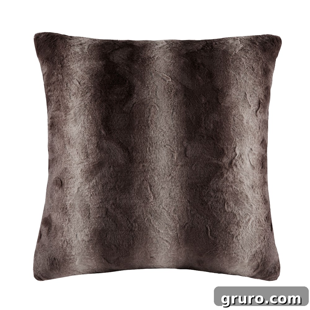 Faux fur pillow