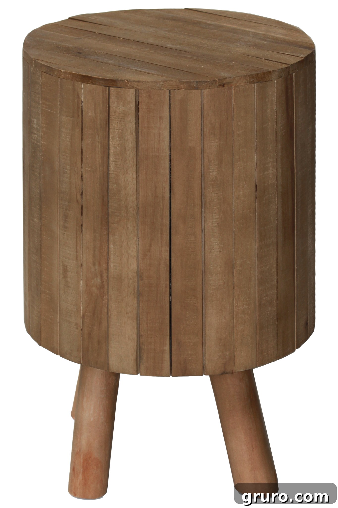 Wood side table