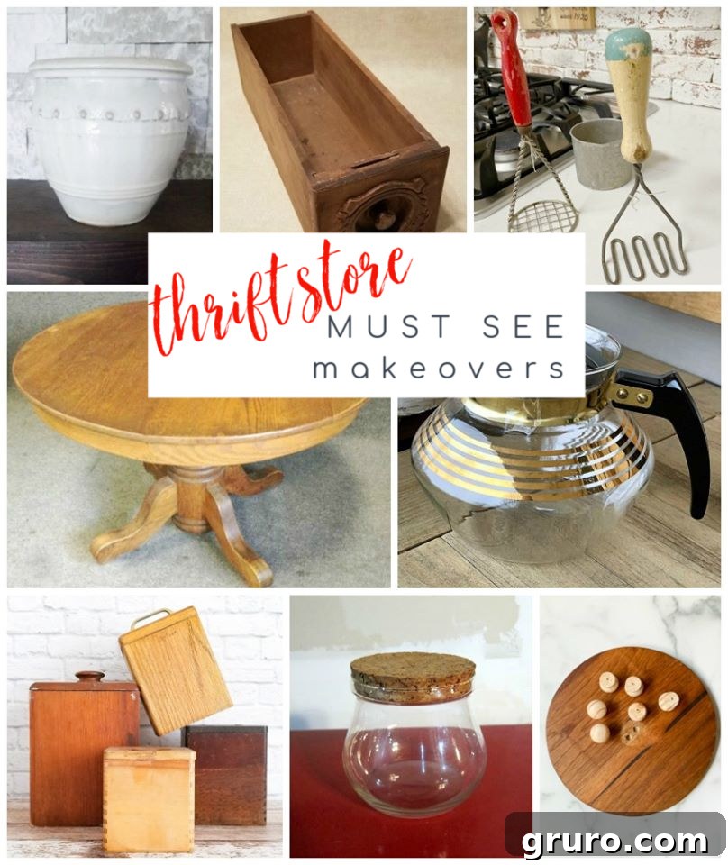 Thrift store makeovers and DIY decor ideas for February