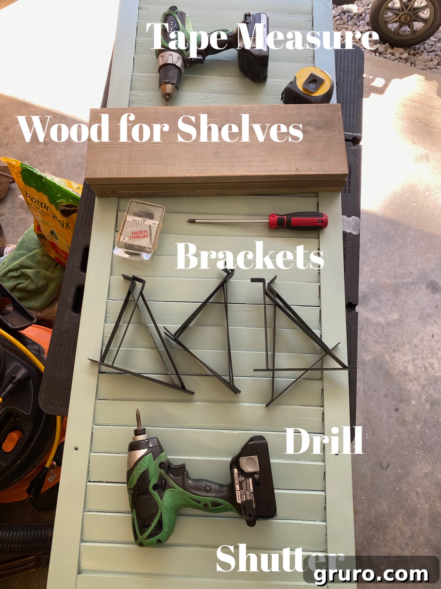 DIY shutter makeover