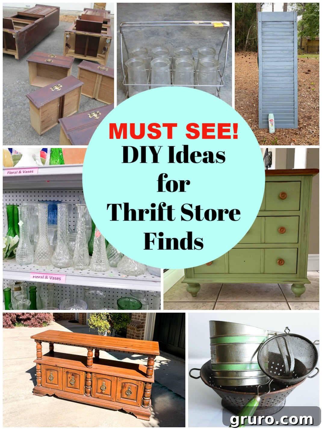 Thrift store ideas to DIY