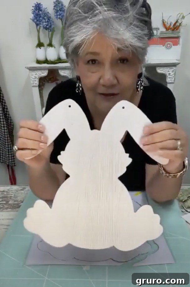 Wooden Bunny Cutout
