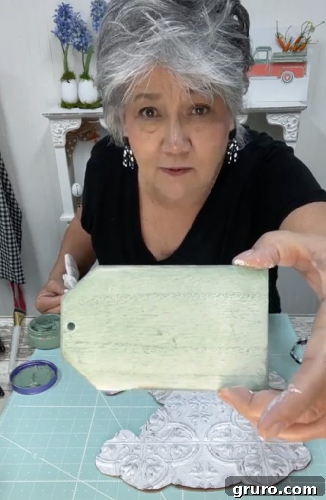 Painting a tag