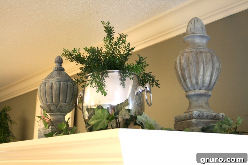 Group of refreshed ceramic decor items, enhancing a corner of the room.