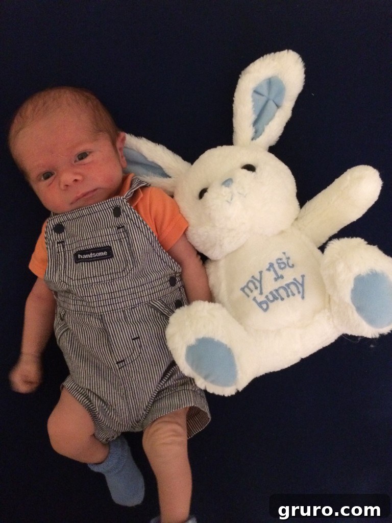 3-Month Progress Update: What Changed and What's Next 21 newborn with his first easter bunny!